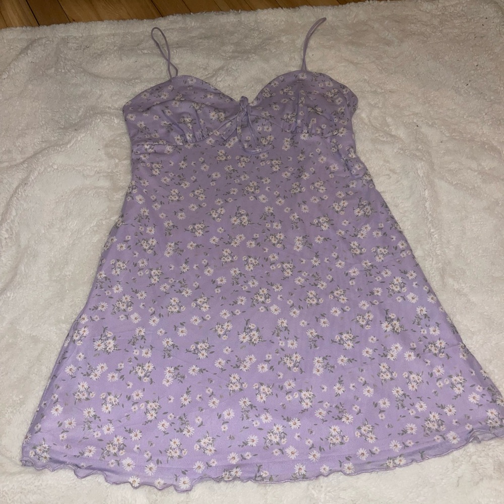 Streetwear Society Lavender Floral Mini Dress